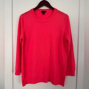 J. Crew Bright Pink Knit Top